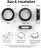 Ringke Air Sports - Samsung Galaxy Watch 5 40MM Hoesje - TPU - Zwart afbeelding 12