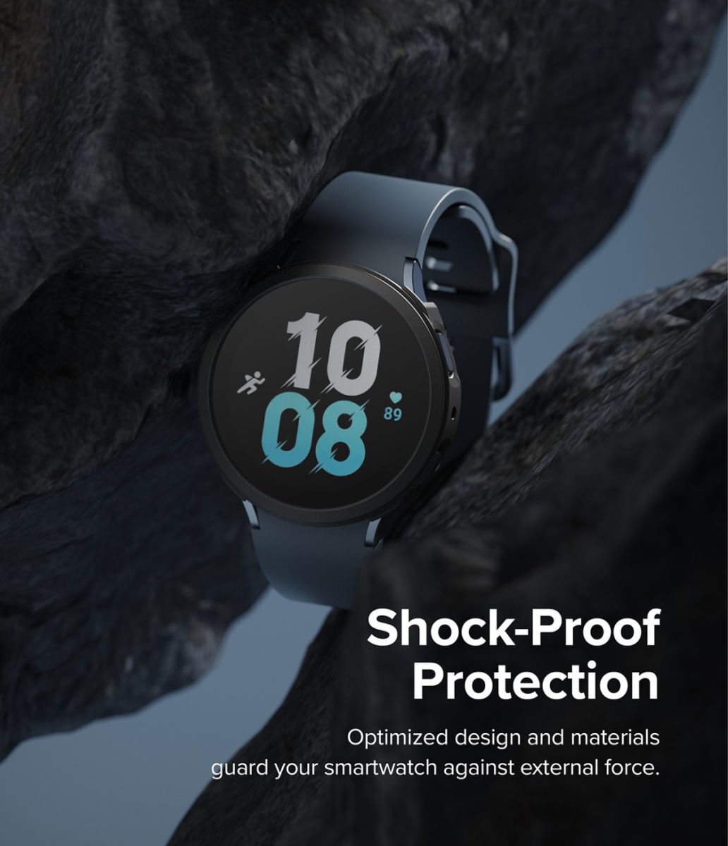 Ringke Air Sports - Samsung Galaxy Watch 5 44MM Hoesje - TPU - Zwart afbeelding 6