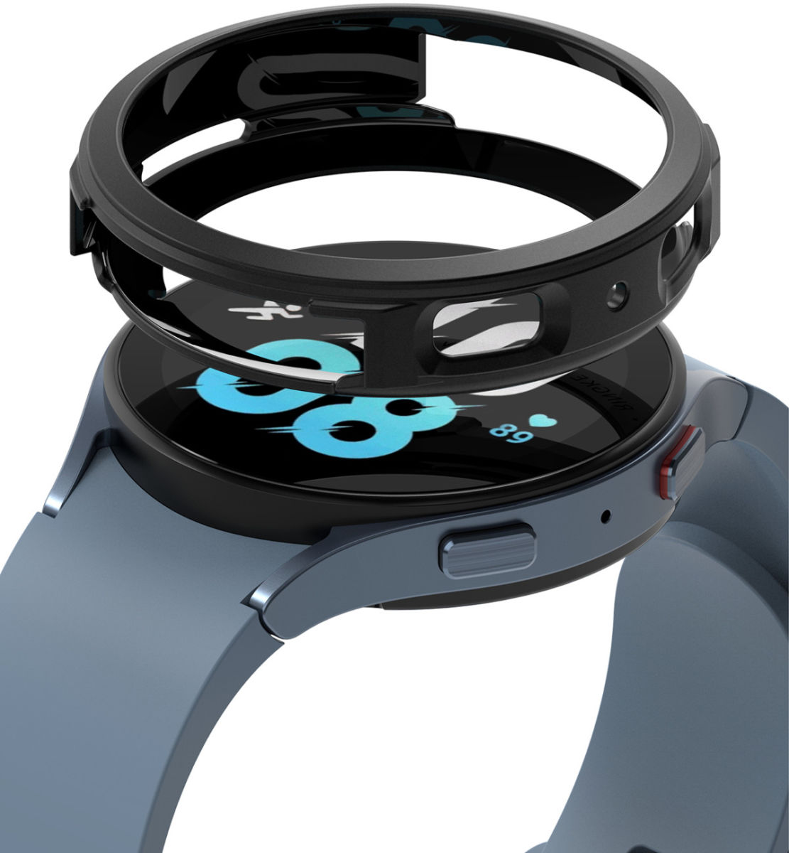 Ringke Air Sports - Samsung Galaxy Watch 5 44MM Hoesje - TPU - Zwart afbeelding 2