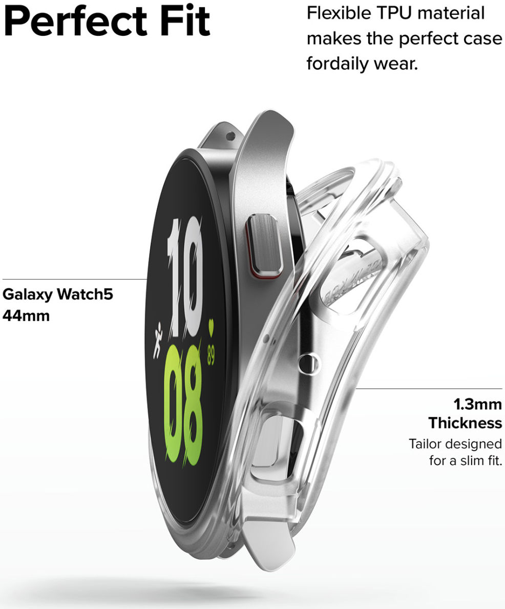 Ringke Air Sports - Samsung Galaxy Watch 5 44MM Hoesje - TPU - Transparant afbeelding 5