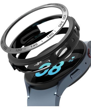 Ringke Air Sports - Bezel Styling Galaxy Watch 5 44MM - Zwart/Zilver Cases