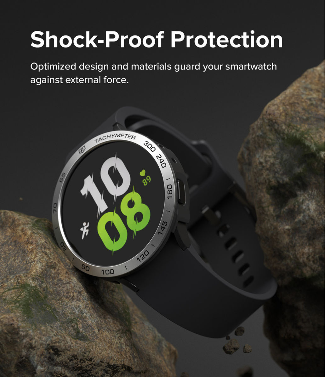 Ringke Air Sports - Bezel Styling Galaxy Watch 5 44MM - Zwart/Zilver afbeelding 6
