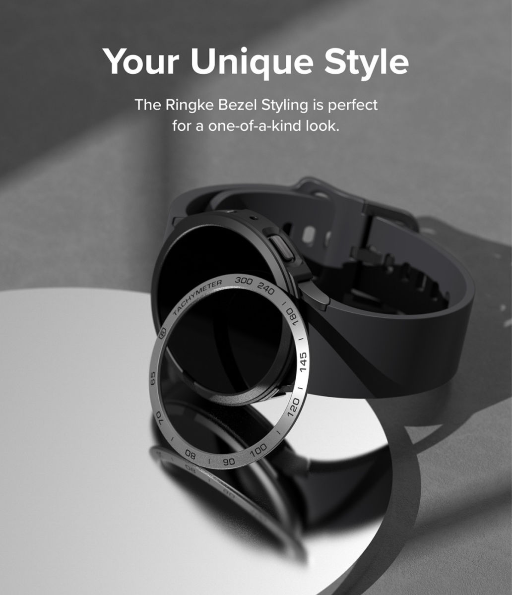 Ringke Air Sports - Bezel Styling Galaxy Watch 5 44MM - Zwart/Zilver afbeelding 8