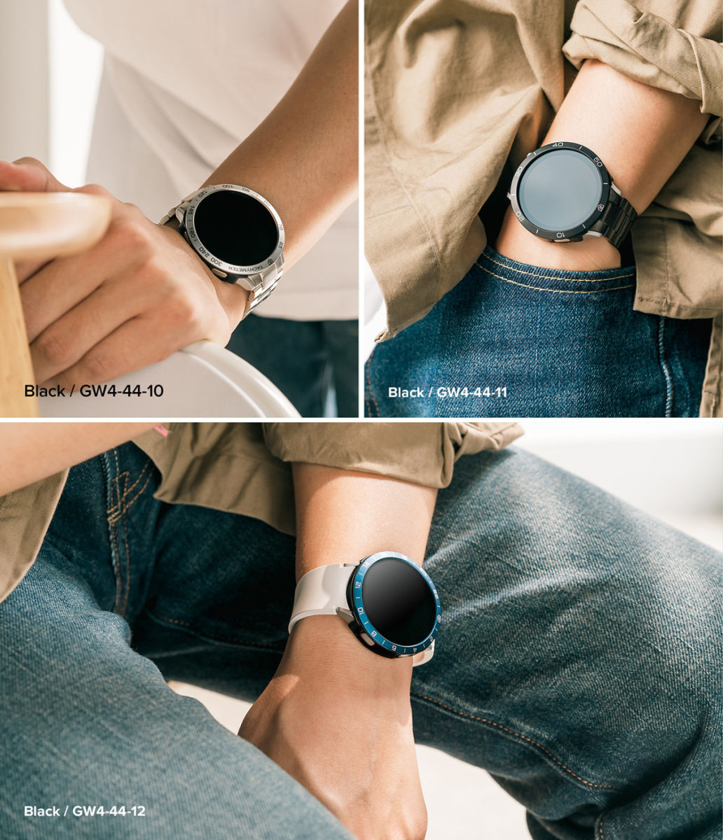 Ringke Air Sports - Bezel Styling Galaxy Watch 5 44MM - Zwart/Zilver afbeelding 10