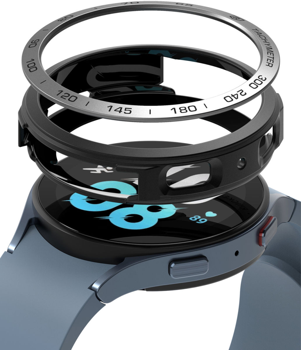 Ringke Air Sports - Bezel Styling Galaxy Watch 5 44MM - Zwart/Zilver afbeelding 2