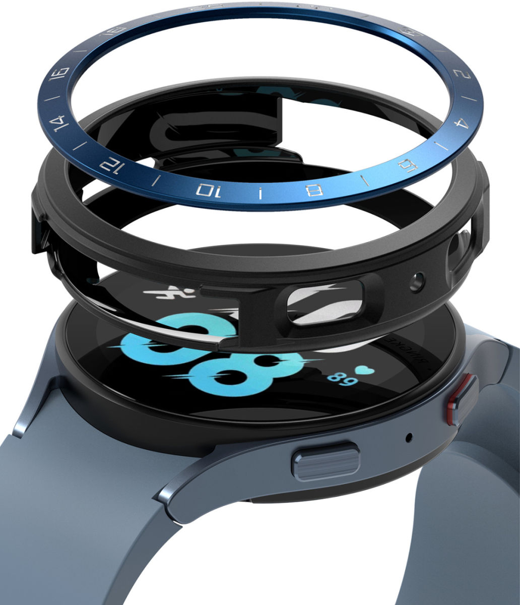 Ringke Air Sports Bezel Styling Galaxy Watch 5 44MM Zwart/Blauw afbeelding 2