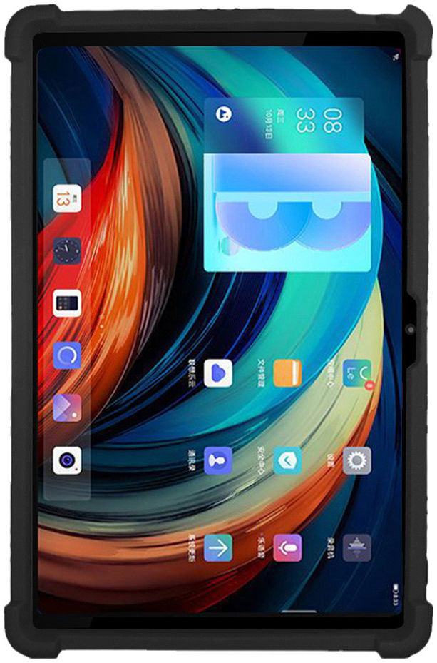 Lenovo Tab P12 Pro Kinder Tablethoes Siliconen met Kickstand Zwart afbeelding 2