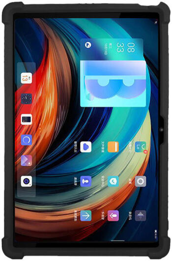 Lenovo Tab P12 Pro Kinder Tablethoes Siliconen met Kickstand Zwart afbeelding 2