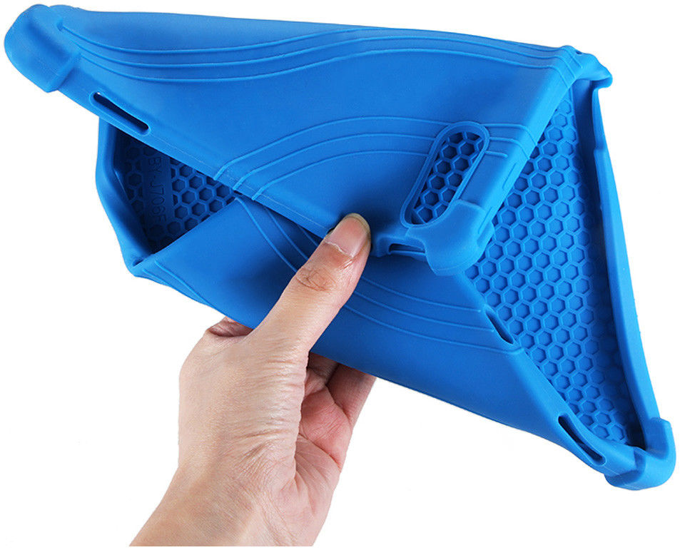 Lenovo Tab P12 Pro Kinder Tablethoes Siliconen met Kickstand Blauw afbeelding 6