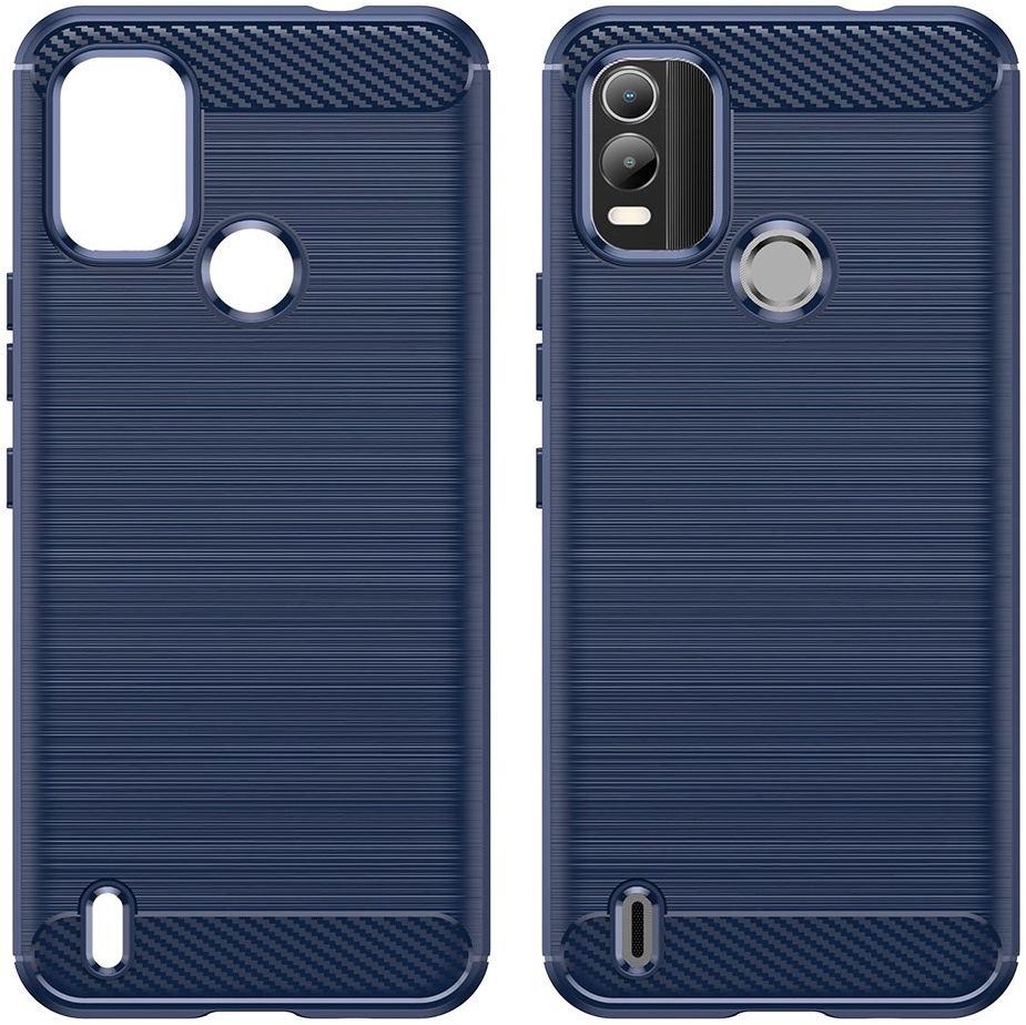 Nokia C21 Plus Hoesje Geborsteld TPU Flexibele Back Cover Blauw afbeelding 9
