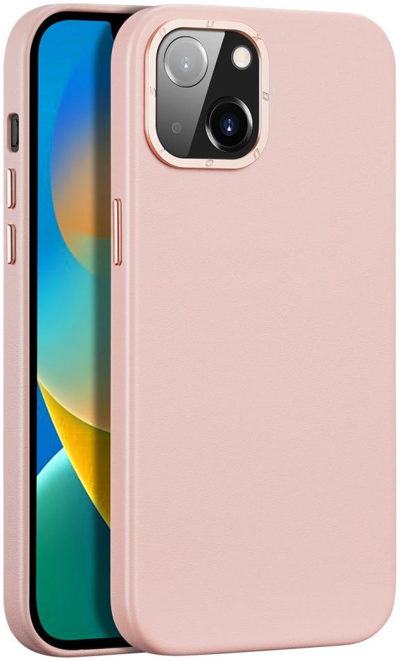 Dux Ducis Grit Apple iPhone 14 Hoesje MagSafe Back Cover Roze afbeelding 1