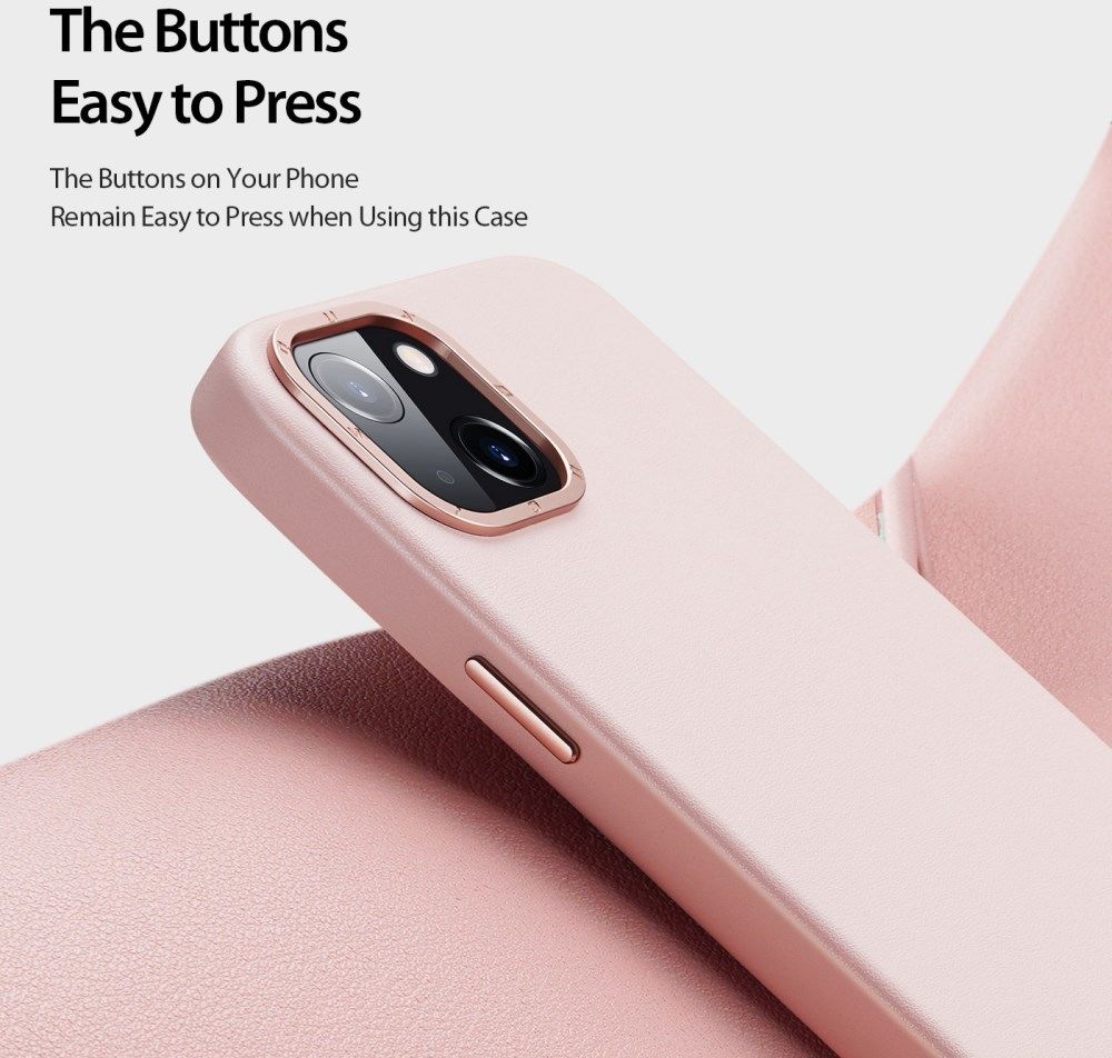 Dux Ducis Grit Apple iPhone 14 Hoesje MagSafe Back Cover Roze afbeelding 8