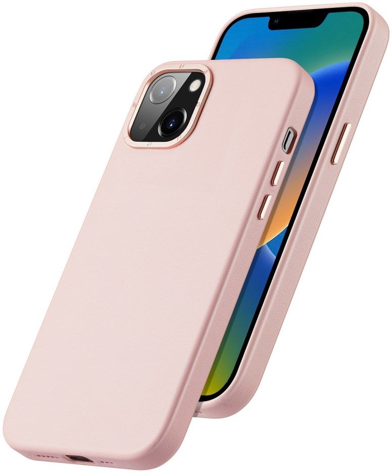 Dux Ducis Grit Apple iPhone 14 Hoesje MagSafe Back Cover Roze afbeelding 2