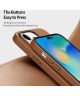 Dux Ducis Grit Apple iPhone 14 Pro Hoesje MagSafe Back Cover Bruin