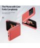Dux Ducis Venice Samsung Galaxy Z Flip 4 Hoesje Echt Leer Cover Roze