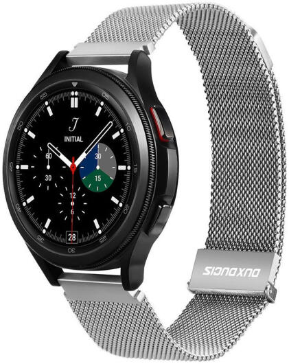 Dux Ducis Milanese Staal - Universeel Smartwatch Bandje 20MM - Zilver afbeelding 1