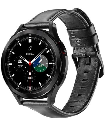 Dux Ducis Business Universeel Smartwatch Bandje 20MM Kunstleer Zwart Bandjes