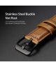 Dux Ducis Business Universeel Smartwatch Bandje 20MM Kunstleer Bruin