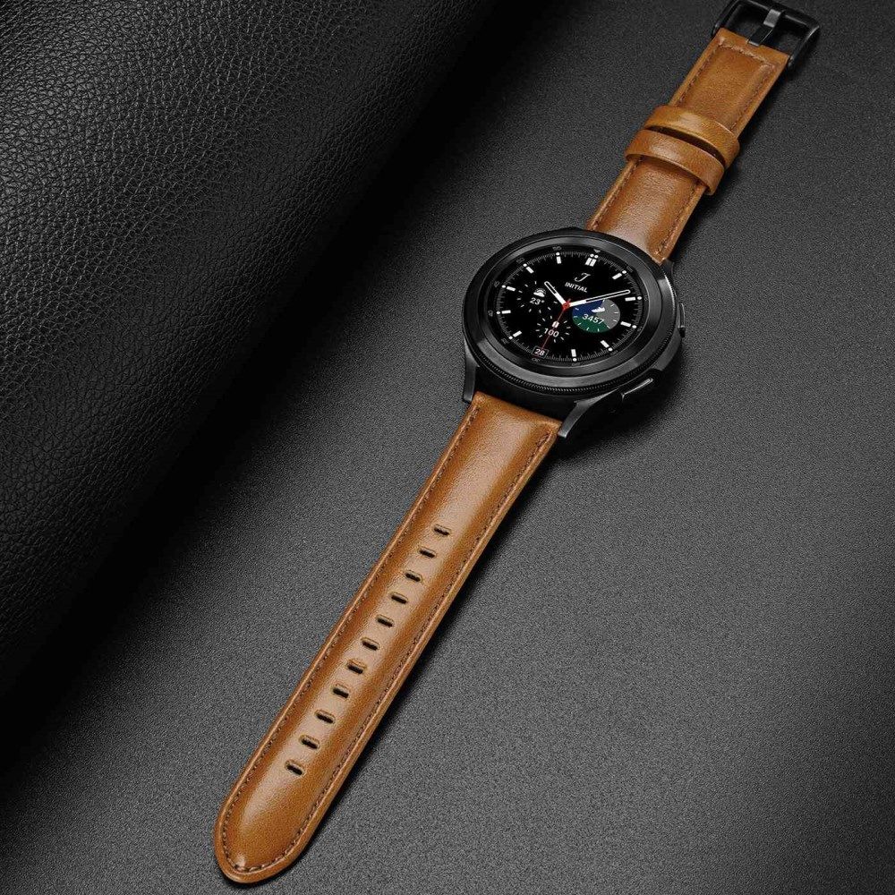 Dux Ducis Business Universeel Smartwatch Bandje 20MM Kunstleer Bruin afbeelding 4
