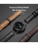 Dux Ducis Business Universeel Smartwatch Bandje 22MM Kunstleer Zwart