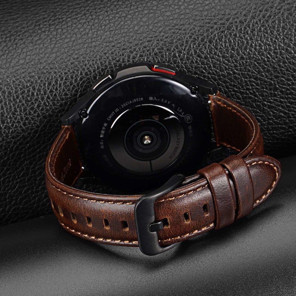 Dux Ducis Business - Universeel Smartwatch Bandje 22MM - Kunstleer - Coffee afbeelding 10