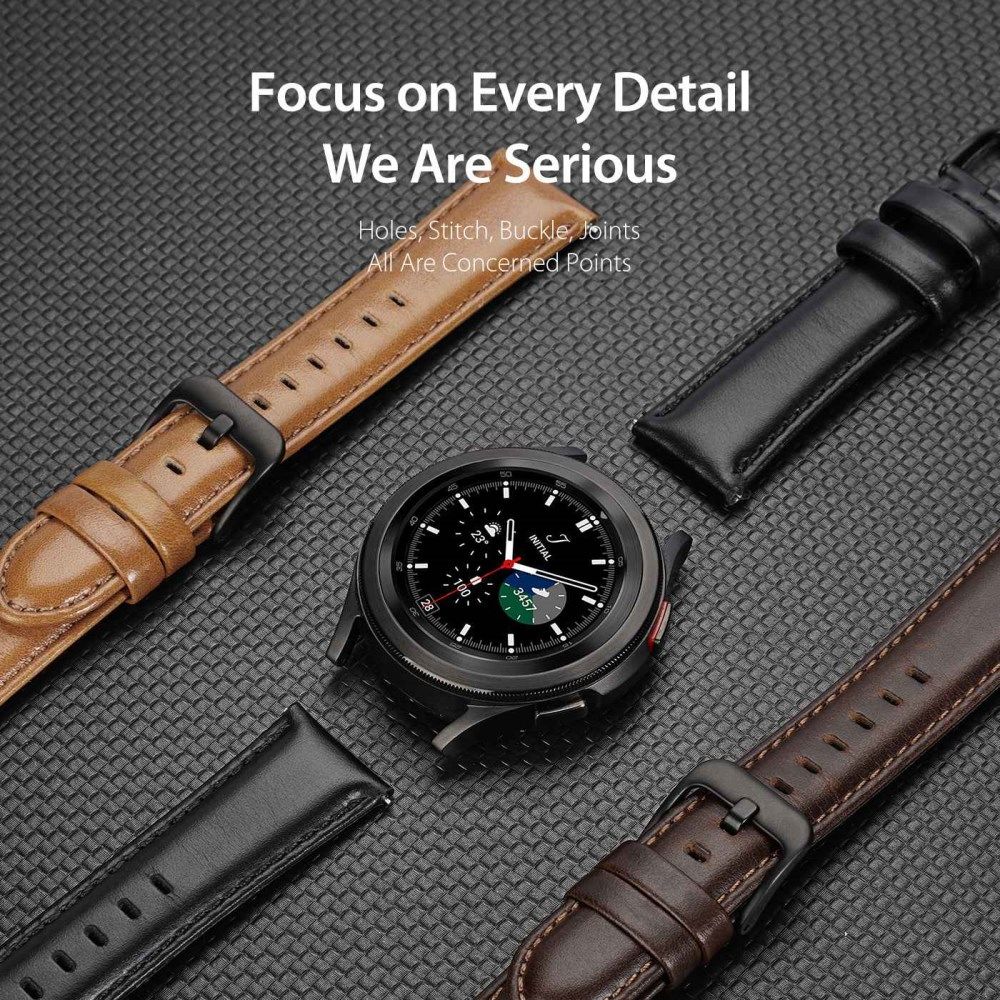 Dux Ducis Business - Universeel Smartwatch Bandje 22MM - Kunstleer - Coffee afbeelding 8