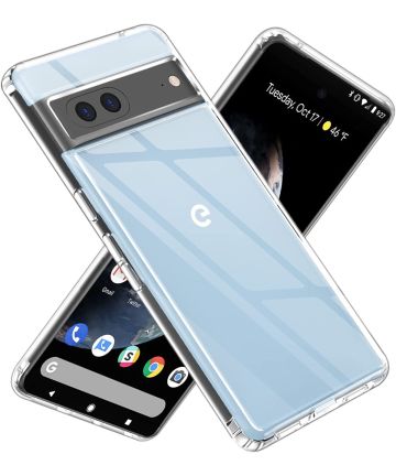 Google Pixel 7 Hoesje Dun TPU Back Cover Transparant Hoesjes