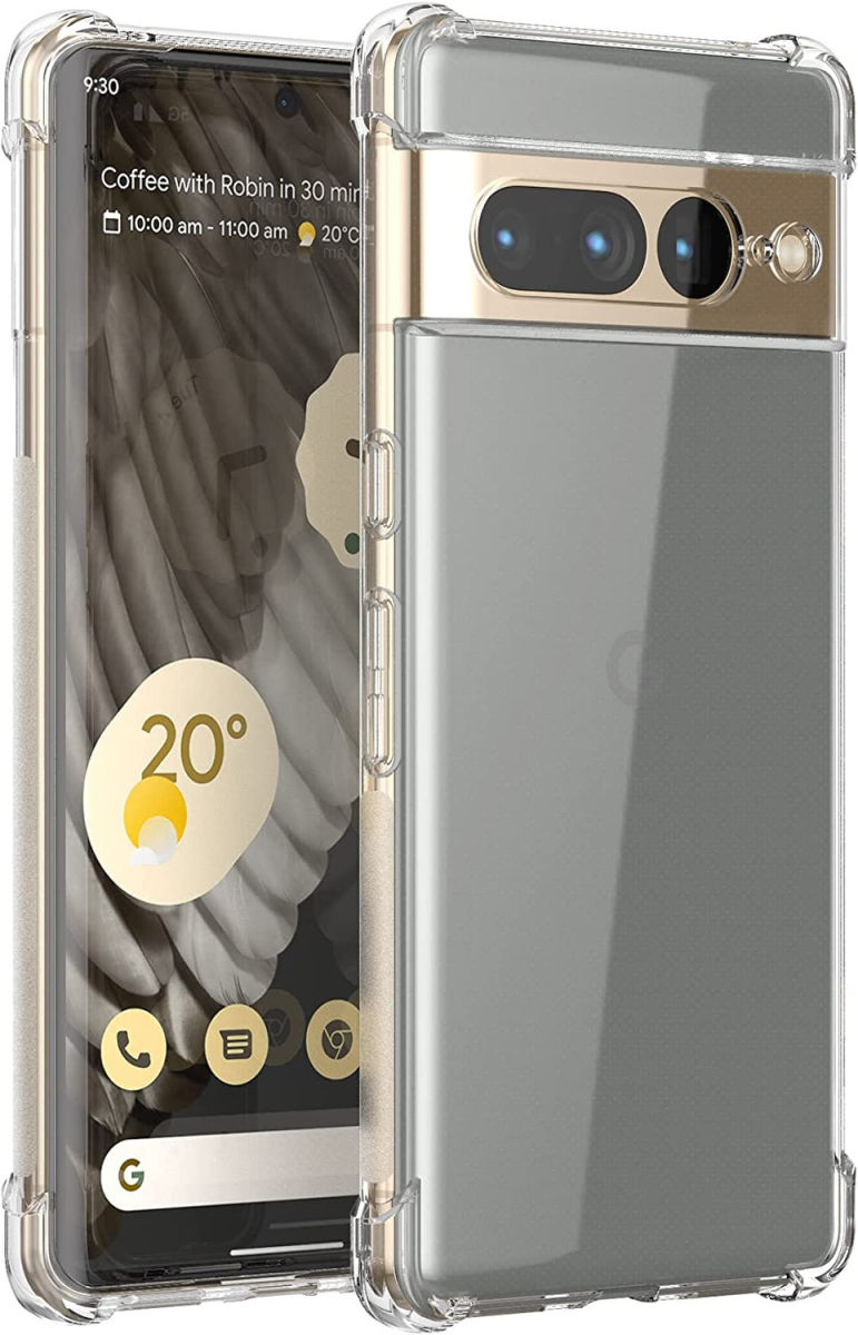 Google Pixel 7 Pro Hoesje Schokbestendig en Dun TPU Transparant afbeelding 13