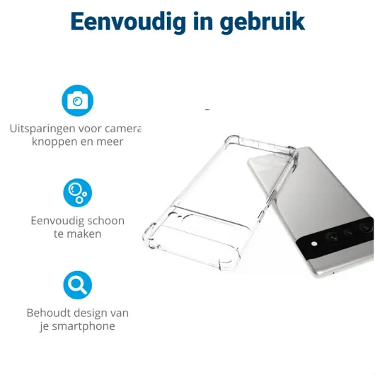 Google Pixel 7 Pro Hoesje Schokbestendig en Dun TPU Transparant afbeelding 7