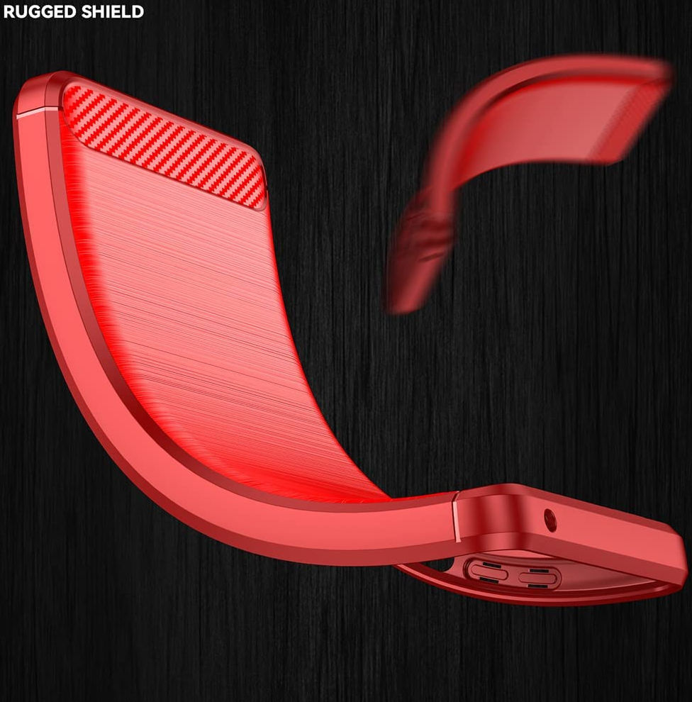 Google Pixel 7 Hoesje Geborsteld TPU Flexibele Back Cover Rood afbeelding 10