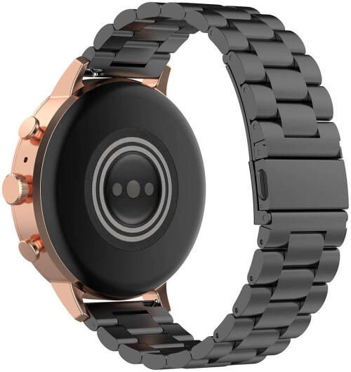 Universeel Smartwatch 18MM Bandje Roestvrij Staal Schakels Zwart afbeelding 2