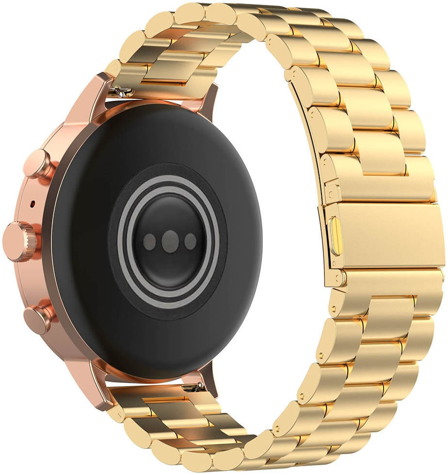 Universeel Smartwatch 18MM Bandje Roestvrij Staal Schakels Goud afbeelding 2