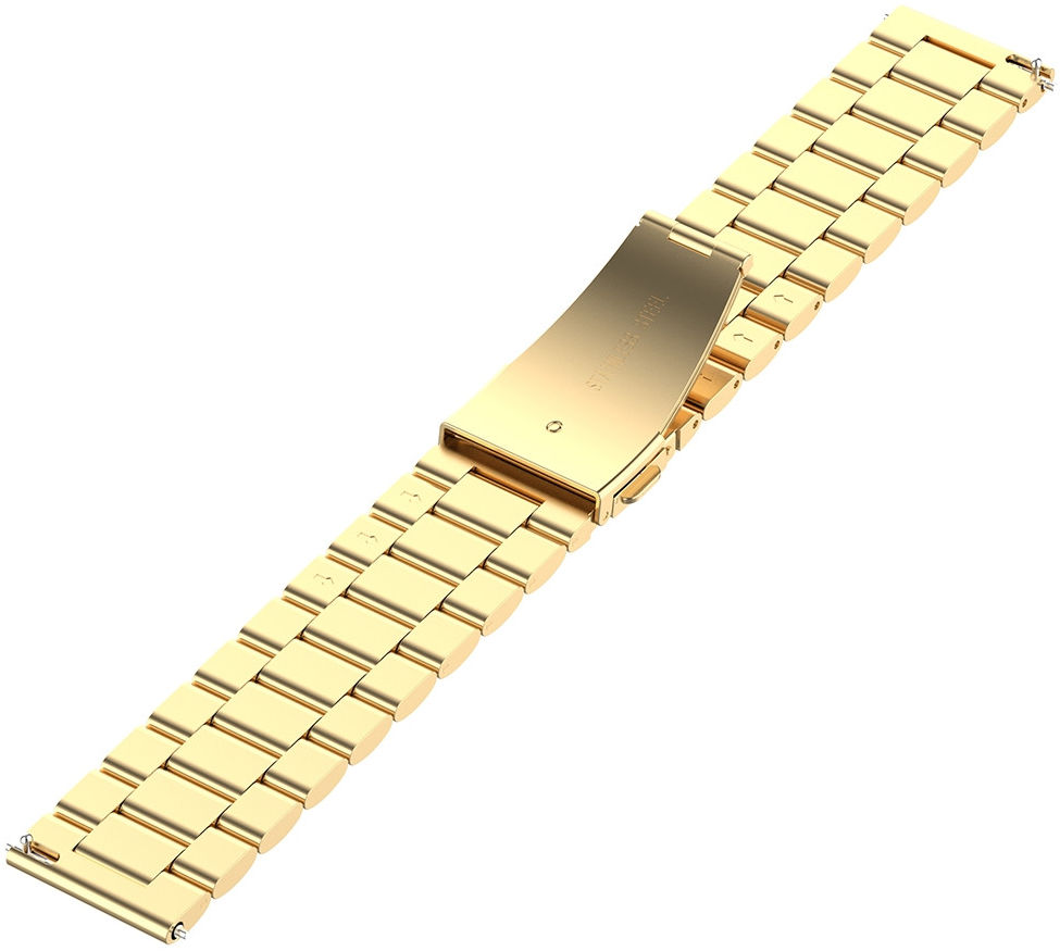 Universeel Smartwatch 18MM Bandje Roestvrij Staal Schakels Goud afbeelding 3