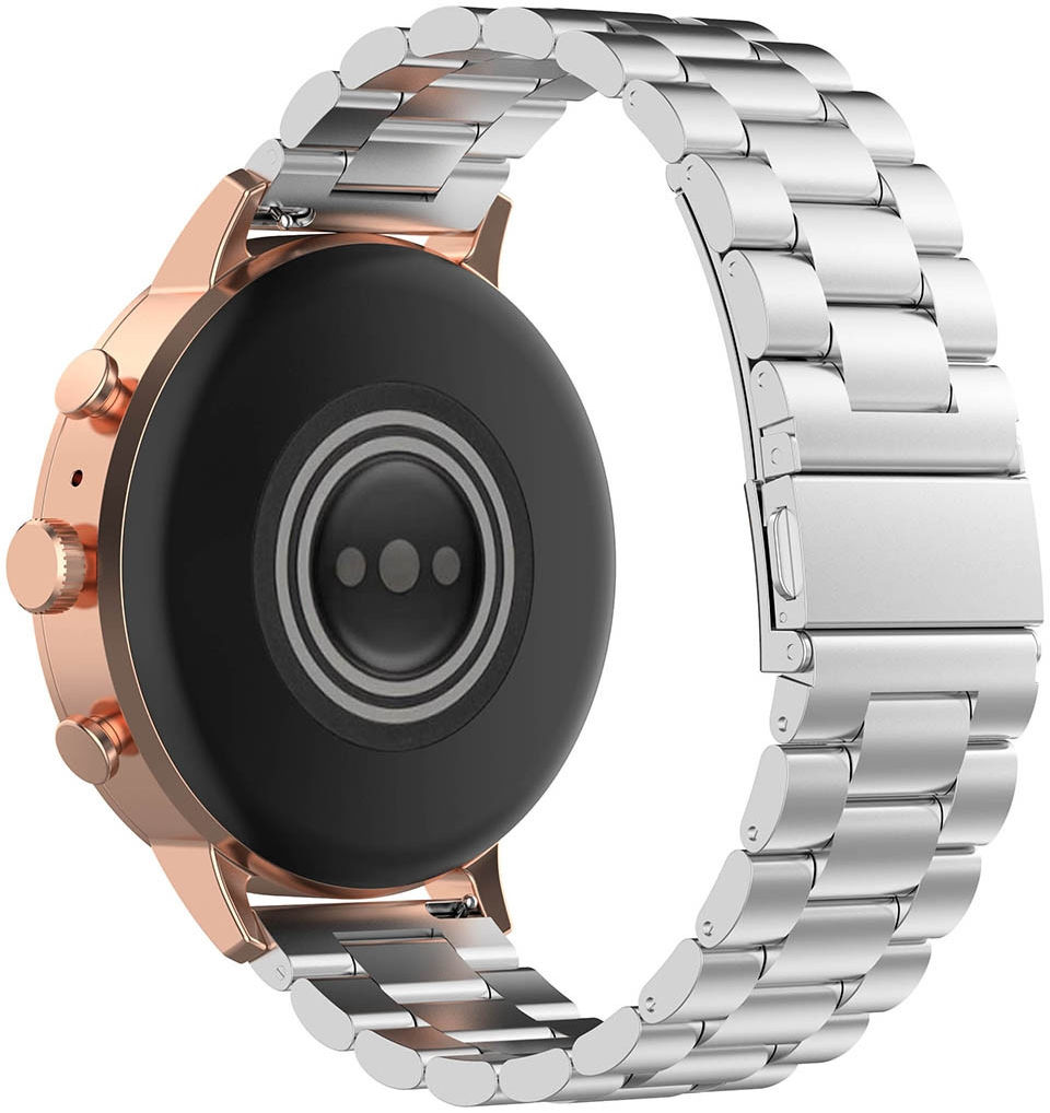 Universeel Smartwatch 18MM Bandje Roestvrij Staal Schakels Zilver afbeelding 2