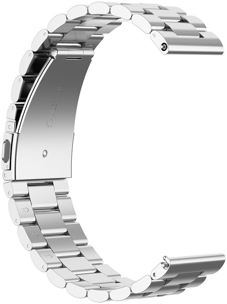 Universeel Smartwatch 18MM Bandje Roestvrij Staal Schakels Zilver afbeelding 4