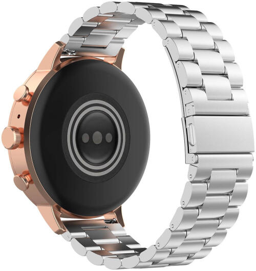 Universeel Smartwatch 18MM Bandje Roestvrij Staal Schakels Zilver afbeelding 2