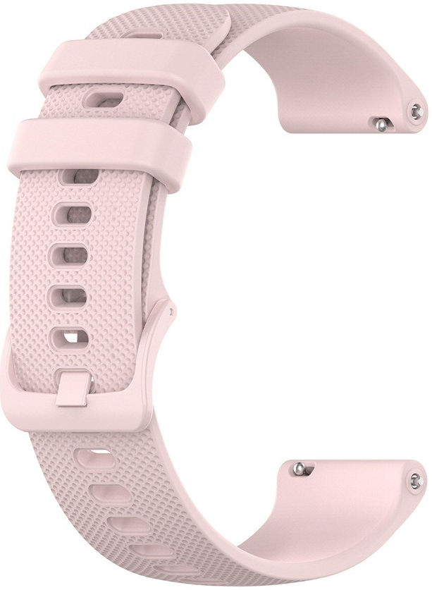 Universeel Smartwatch 18MM Bandje Siliconen met Gespsluiting Roze afbeelding 1