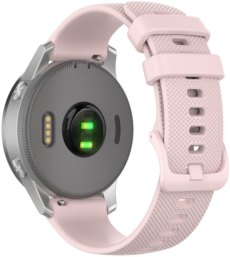 Universeel Smartwatch 18MM Bandje Siliconen met Gespsluiting Roze afbeelding 2