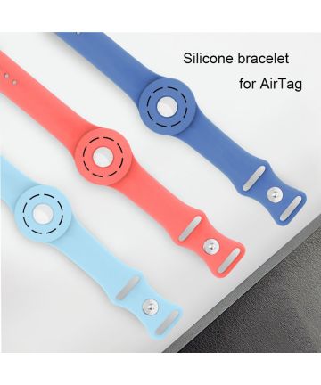 Geschikt voor Airtag Pols, Siliconen Kinder Armband geschikt voor Apple  Airtag