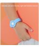 Apple AirTag Armbandje voor Kinderen Siliconen met Drukknoop Zwart