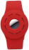Apple AirTag Horloge Bandje voor Kinderen Siliconen met Drukknoop Rood