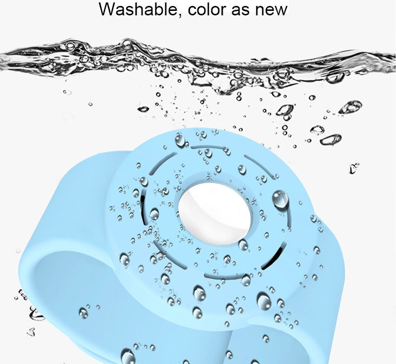 Apple AirTag Horloge Bandje voor Kinderen Siliconen met Drukknoop Roze afbeelding 5