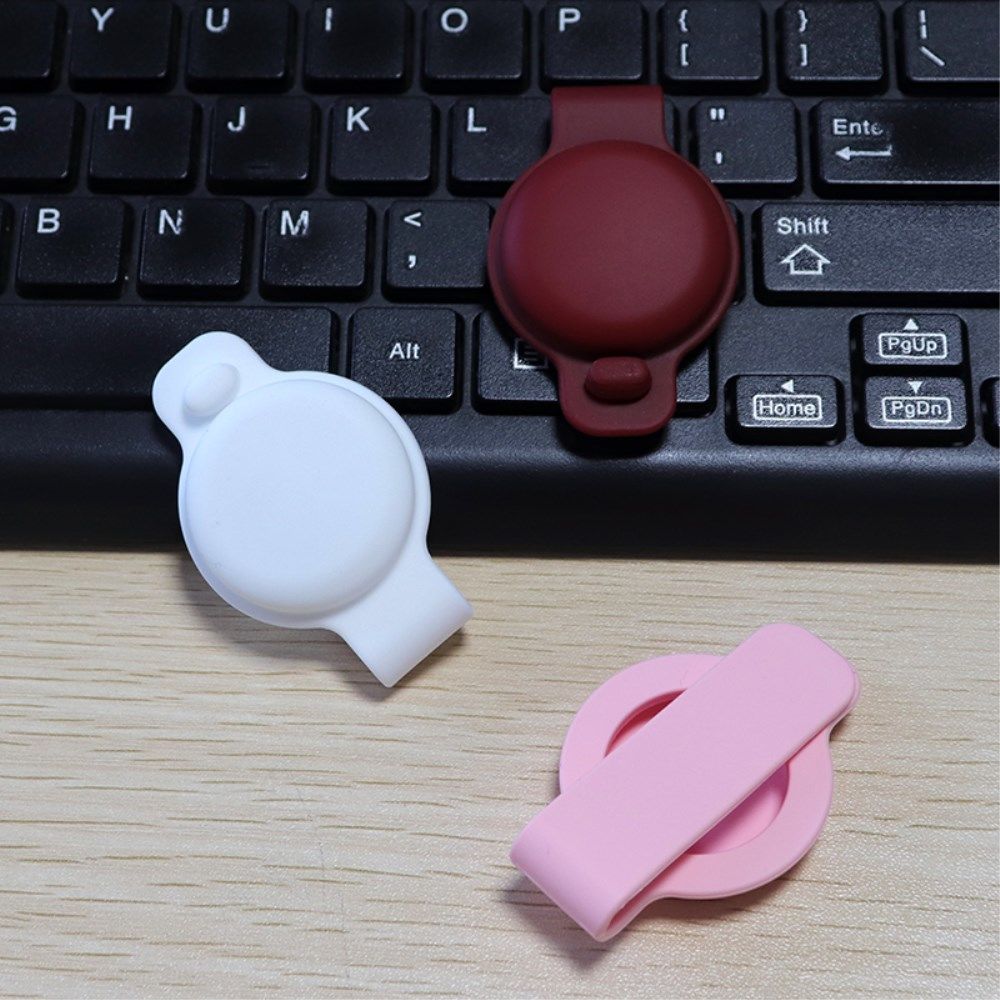 Apple AirTag Hoesje Siliconen voor Halsband Huisdieren Roze afbeelding 5