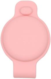 Apple AirTag Hoesje Siliconen voor Halsband Huisdieren Roze afbeelding