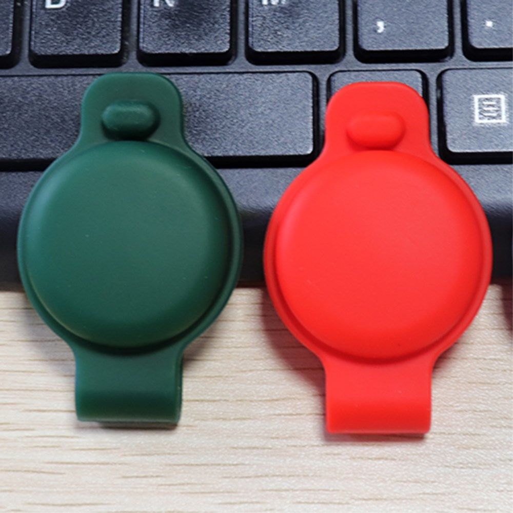 Apple AirTag Hoesje Siliconen voor Halsband Huisdieren Rood afbeelding 6