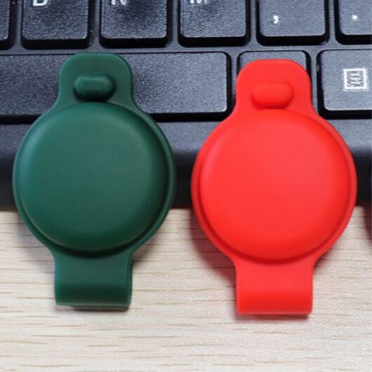 Apple AirTag Hoesje Siliconen voor Halsband Huisdieren Rood afbeelding 6