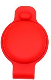 Apple AirTag Hoesje Siliconen voor Halsband Huisdieren Rood afbeelding