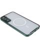 Samsung Galaxy S22 Hoesje Camera Protectie MagSafe Back Cover Groen