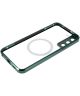 Samsung Galaxy S22 Hoesje Camera Protectie MagSafe Back Cover Groen