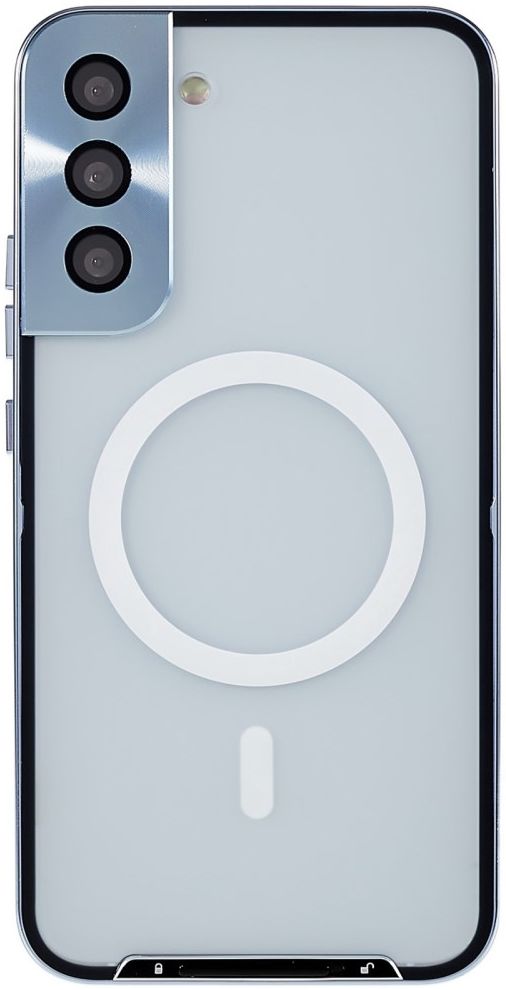 Samsung Galaxy S22 Hoesje Camera Protectie MagSafe Back Cover Blauw afbeelding 1